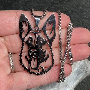 German Shepherd Pendant Necklace